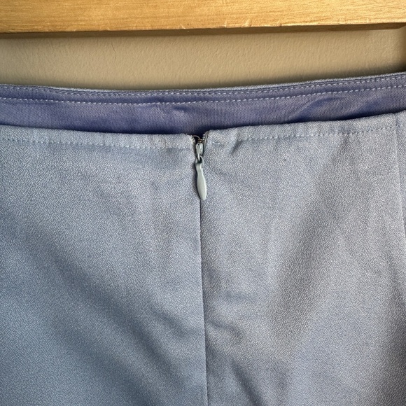 Tobi Women's Petal Hem 1/4 Zip Mini Pencil Skirt Blue Size Large Lined Summer - Picture 4 of 14